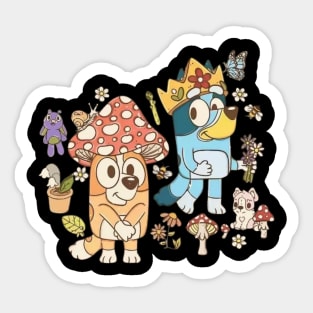 funny bluey vintage Sticker